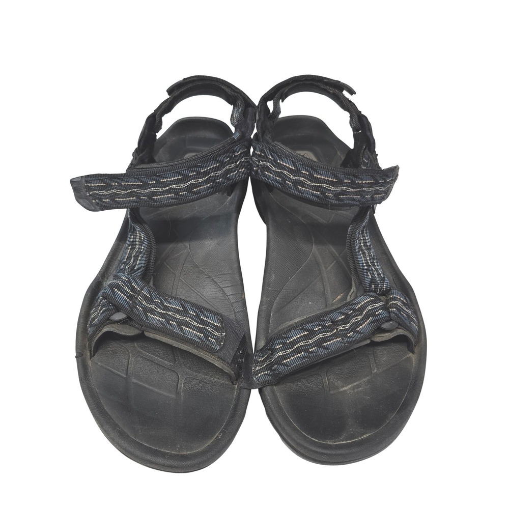 Teva Terra Fi 4 Mens Sandals Black Blue Patterned Sport Hiking Size 11 Outdoors
